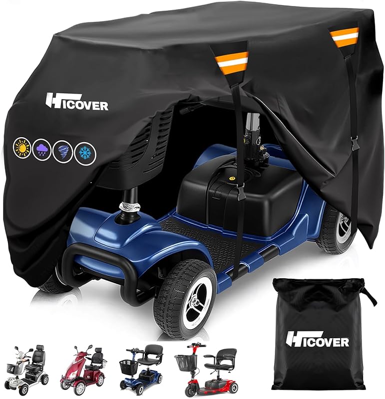 Heavy Duty Waterproof Electric Scooter Cover with Anti-UV & Reflective Strips