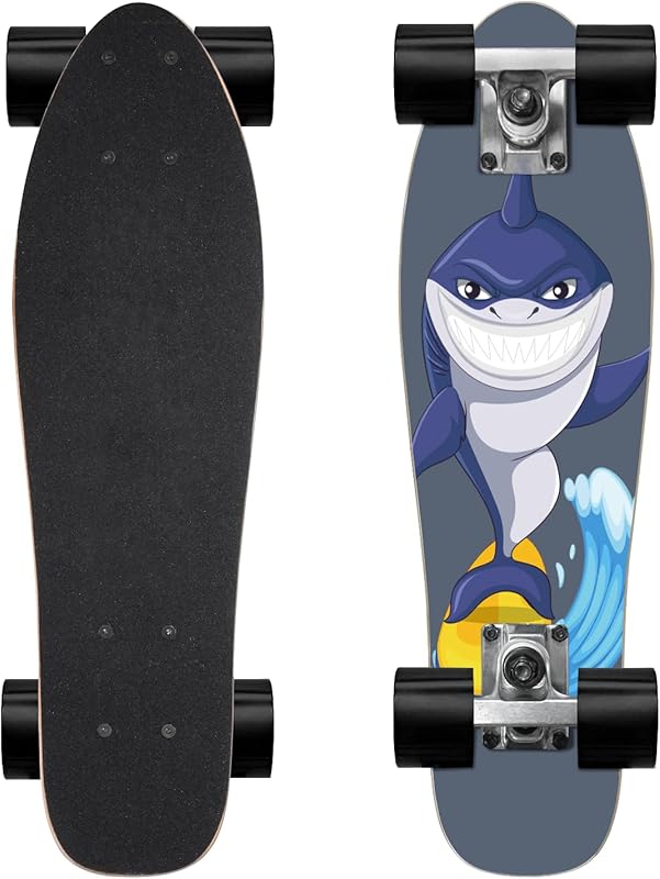KO-ON 22 Inch Mini Cruiser Skateboard for Beginners Kids and Teens