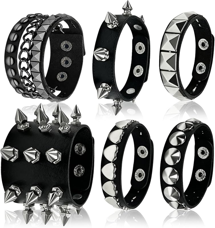 Spiked Bracelets for Rockers, Skateboarders & Motorcycle Enthusiasts
