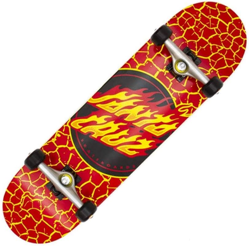 Santa Cruz Skateboards Flame Dot Complete Skateboard, 8.25 by 31.5 Inc