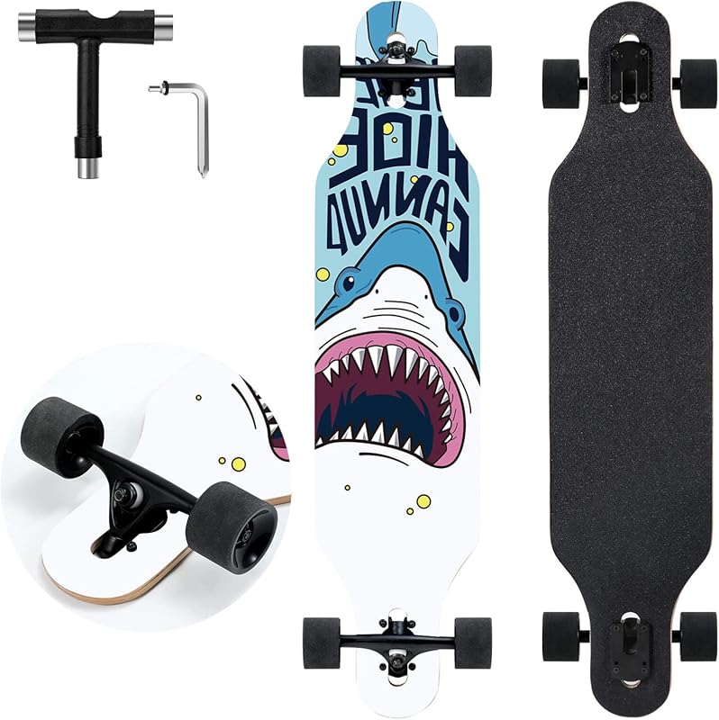 41-Inch Maple Drop Through Longboard