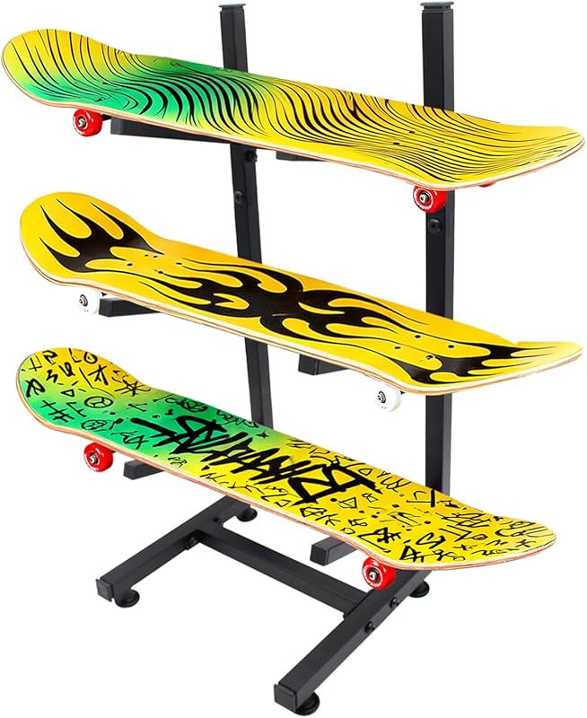 Steel 3-Layer Skateboard Floor Rack